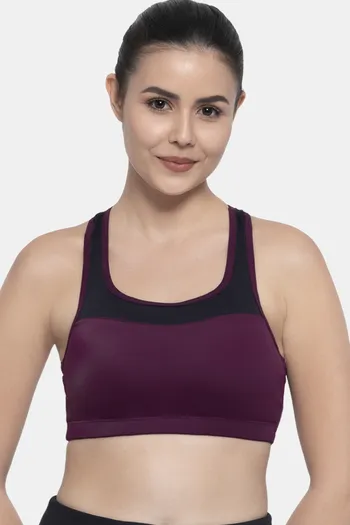 Buy Amante High Impact Padded Moisture Wicking Sports Bra - Pickled Beet